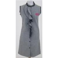 BNWT DKNY, size 14 grey & cream denim dress