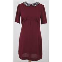 bnwt hm size 12 burgundy dress