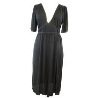 bnwt miss selfridge size 14 black short sleeved dress