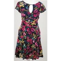 BNWT Warehouse, size 8 navy & pink mix floral dress