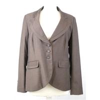 bnwt next size 18 mocha patterned tailored fit jacket
