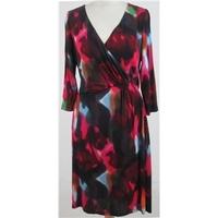 bnwt per una size 16l pink mix dress