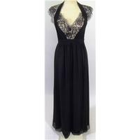 BNWT Jane Norman, size 10 black long dress with lace