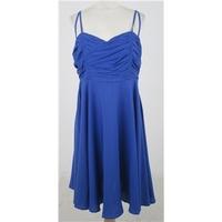bnwt dorothy perkins size 14 blue knee length dress