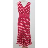BNWT CC, size 10 pink spotty silk dress