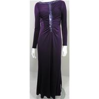 BNWT M&S Size 8 Purple Embellished Maxi Dress