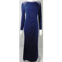 BNWT M&S Size 8 Blue Embellished Maxi Dress