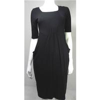 BNWOT M&S Size 8 Black Rouched Waist Dress