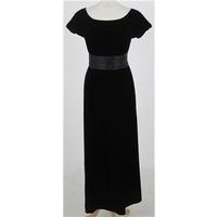 bnwt laura ashley size 14 black velvet dress