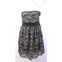 BNWT Monsoon Fusion - Size 10 - Black & Pink - Floral Lace Patterned Dress