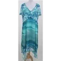 BNWT Per Una size 14 green patterned summer dress