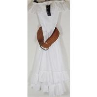 BNWT Jane Norman - size 6 - white - frill bandeau dress