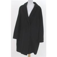 bnwt ms size 20 black wool cashmere blend coat