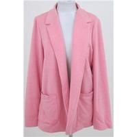 bnwt topshop size 16 pink jersey jacket