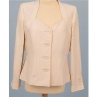 BNWT Jaeger size 12 cream fine wool & linen short jacket