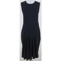 bnwt zara size l black knee length dress