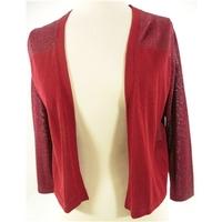 BNWT M&S Size 8 Cranberry Lurex Edged Cardigan