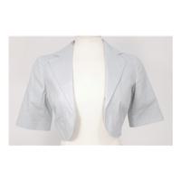 BNWT New Look Size 8 Grey Marl Linen Bolero Jacket