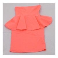 BNWT Zara, size: S, neon coral, tube strapless summer dress