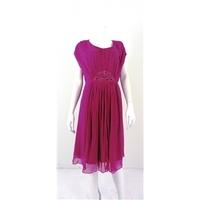BNWT Boden Size 16R Womens Fuscia Pink Summer Dress