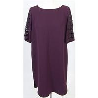 BNWT Next Burgundy High Neck Dress Size 14