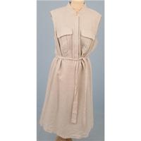 BNWT Calvin Klein Size:14 beige sleeveless linen dress