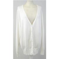 bnwt ms size 18 light cream button front cardigan
