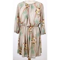 BNWT Miss Selfridge, size 12 beige patterned dress