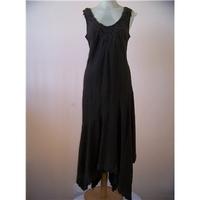 bnwt per una size 12 brown full length dress linen