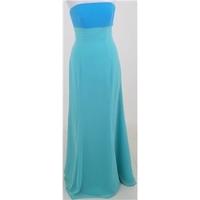 BNWT Ebony Rose, size 8 blue/mint green evening dress