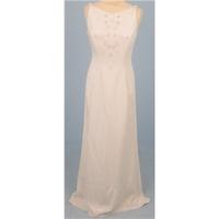 bnwt jacques vert size 8 cream silk dress