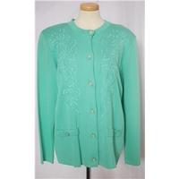 BNWT vintage Grazia made in Italy size 12 green cardigan