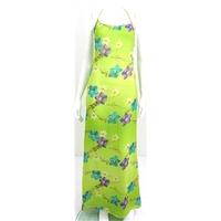 BNWT Balmain Size 8 Lime Green Floral Maxi Dress