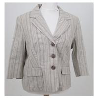 bnwt klass size 20 cream brown smart jacket