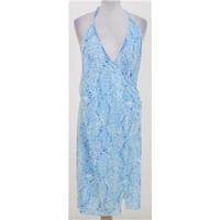 BNWT New Look Size 18 Blue and white snakeskin print dress