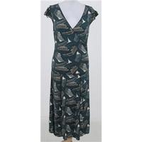 bnwt studio m size s green print wrap dress