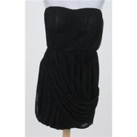 bnwt next size 12 black strapless mini dress