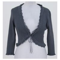 BNWT Soaked size L grey cropped cardigan