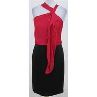 BNWT: BCBG Maxazria Size S: Red & black asymmetrical dress