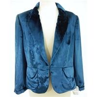 BNWT Nocturne Size 12 Silk Mix Pearl Night Blue Jacket