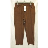 BNWT Frank Eden Edition Size 18 Brown Trousers