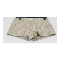 BNWT, French Connection, size 10 silver & bronze hot pants