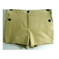 bnwt bilal size 10 sand beige cotton velvet short