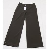 BNWT Philippe Adec, size 12 dark green wool blend trousers