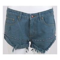 bnwt some days lovin size s blue grey denim cut offs