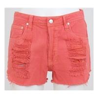 BNWT Minkpink, size S sherbet orange shorts