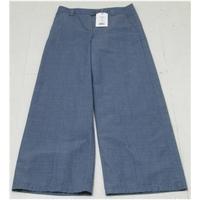 bnwt toast size 8 blue checked cotton trousers