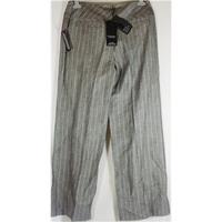 BNWT Betty Jackson(Designers@ Debenhams) size 12 grey linen blend pin stripe trousers