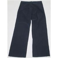 bnwt nicole farhi size 10 midnight blue cotton trousers