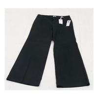 BNWT Gap, size 14 black wide leg linen blend trousers